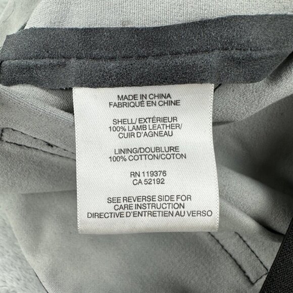 Helmut Lang Light Grey Lambskin Leather Pants Women’s Size 8 US - Picture 4 of 11